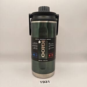 IGLOO 36oz STAINLESS STEEL TWIST N  CHUG BOTTLE, SPRUCE RARE COLOR